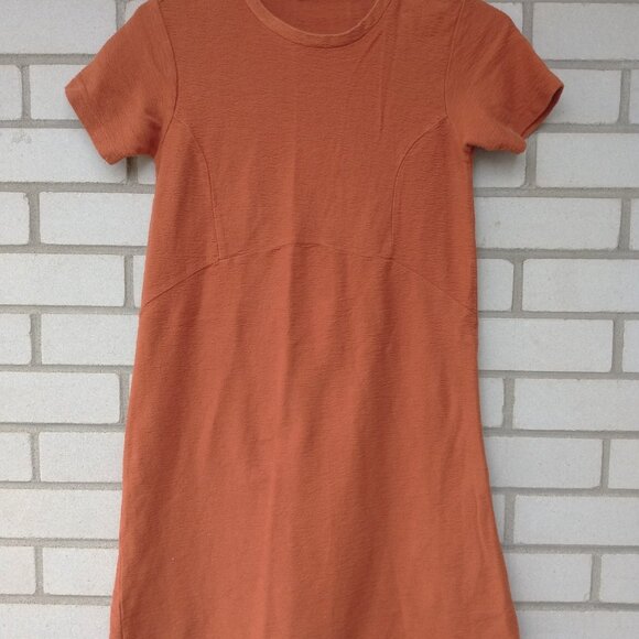 Zara Trafaluc Orange Tunic Top Dress - Picture 2 of 10